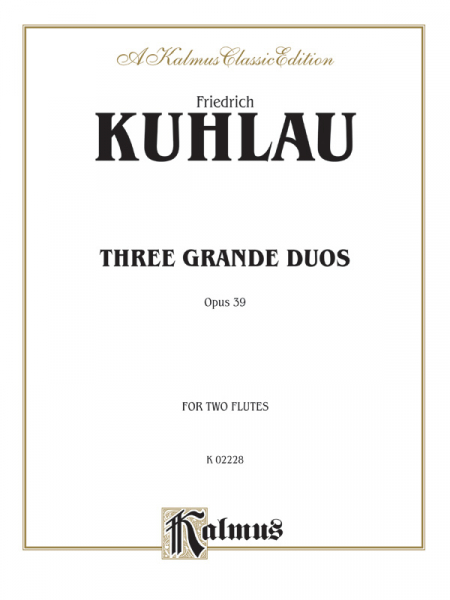 3 Grande Duos Op.39 for 2 flutes
