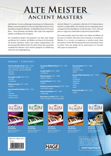 Spielband für Posaune Alte Meister