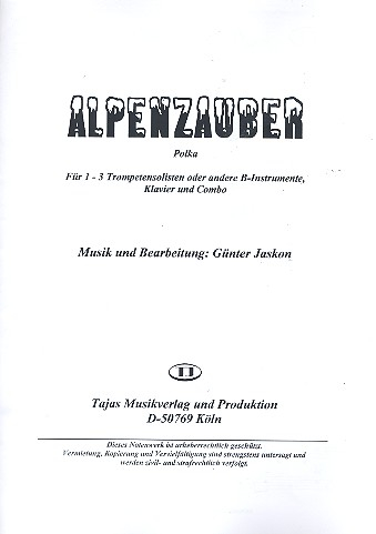 Alpenzauber: für 1-3 Trompeten (B-Instrumente), Klavier und Combo