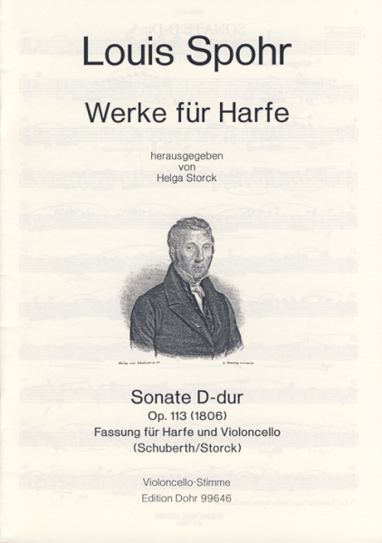 Sonate D-Dur op.113 für Harfe für Harfe und Violoncello