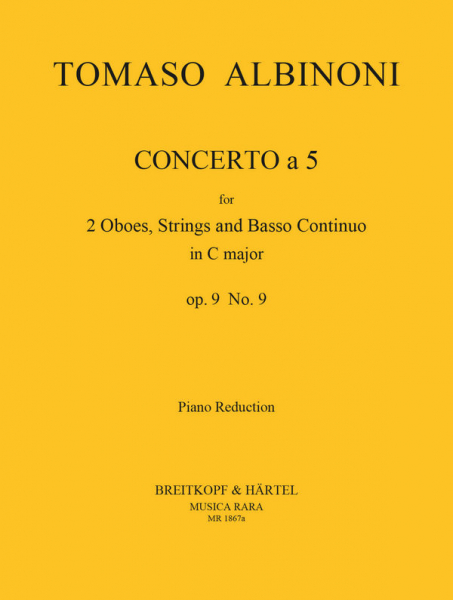 Concerto à 5 op.9,9 für 2 Oboen und Streicher
