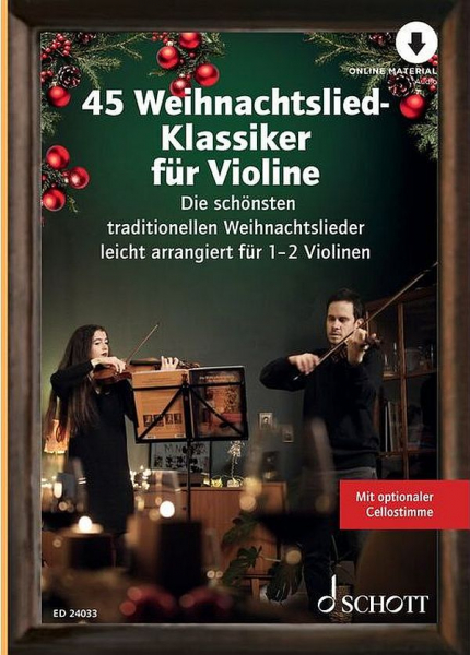 Spielbuch für Violine 45 Weihnachtslied-Klassiker