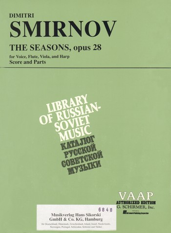 The Seasons für Stimme, Flöte, Viola und Harfe