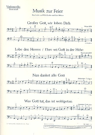 Musik zur Feier Festliche Musik für Streicher