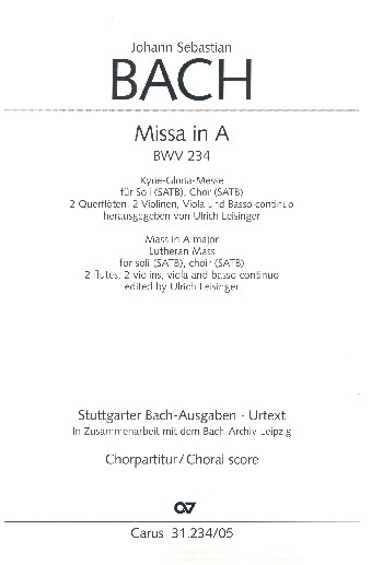 Messe A-Dur BWV234 für Soli, gem Chor und Orchester