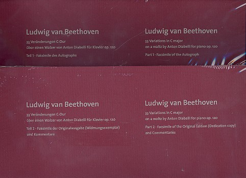 Diabelli-Variationen op.120 Faksimile (2 Bände im Schuber)