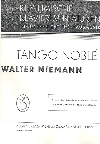 Tango noble für Klavier