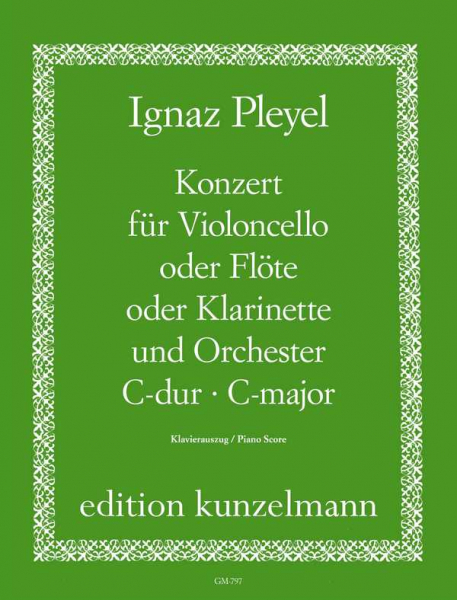 Konzert C-Dur für Violoncello (Flöte/ Klarinette) und Orchester