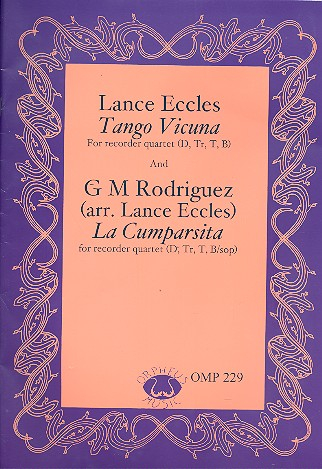 Tango vicuna and La Cumparsita for 4 recorders (SATB/Sop)