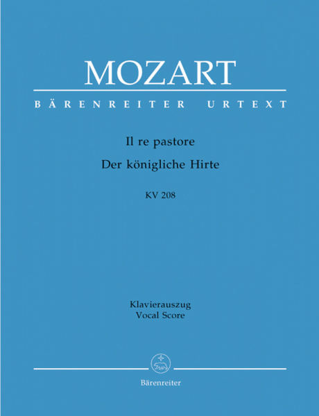 Klavierauszug Il re pastore KV 208