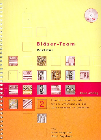Bläser-Team Band 2 (+CD) Partitur Instrumentalschule für das