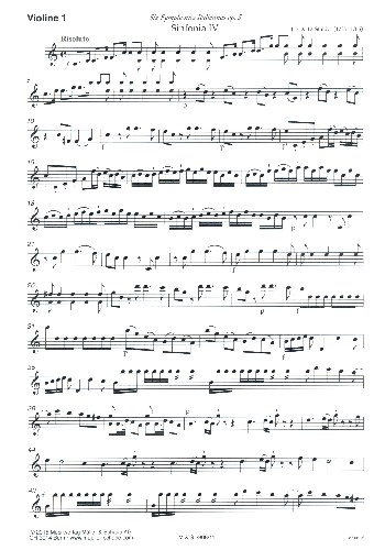 Sinfonie C-Dur Nr.4 für Streicher und Bc (2 Hörner ad lib)