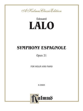 Symphony espagnole op.21 for Violin and Orchestra for violin and piano
