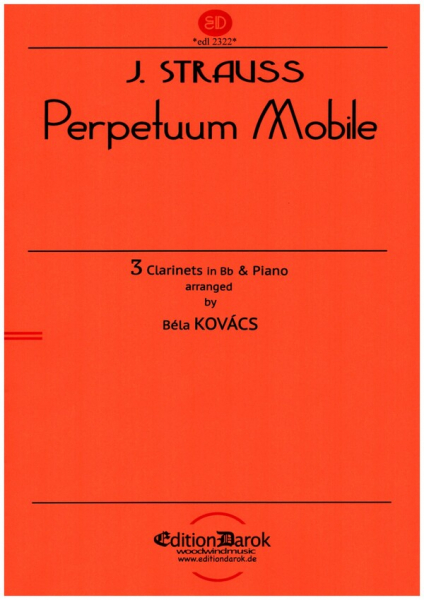 Perpetuum Mobile op.257 für 3 Klarinetten und Klavier