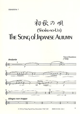 The Song of Japanese Autumn für Zupforchester