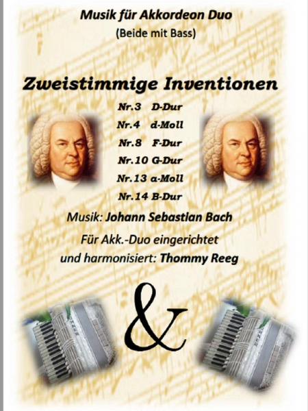 Zweistimmige Inventionen für 2 Akkordeons