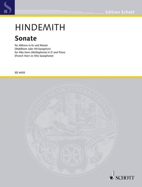 Sonate (1943) für Althorn in Es (Waldhorn oder Alt-Saxophon) und Klavier