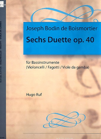 6 Duette op.40 für Baßinstrumente (Vc/Fag/Violen da Gamba)