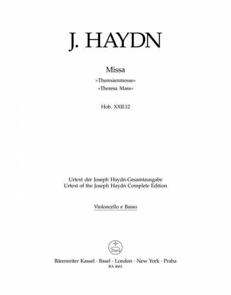 Missa B-Dur Hob.XXII:12 für Soli, Chor und Orchester