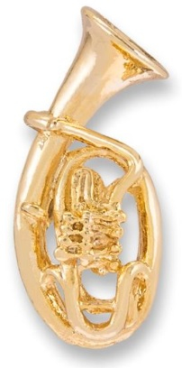 Anstecker mit Motiv Art of Music Tenorhorn klein A17