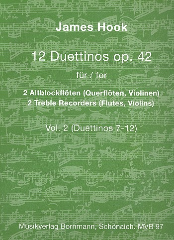 12 Duettinos op.42 Band 2 (Nr.7-12) für 2 Altblockflöten (Flöten, Violinen)