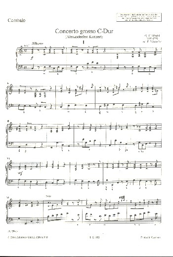 Concerto grosso C-Dur für Orchester