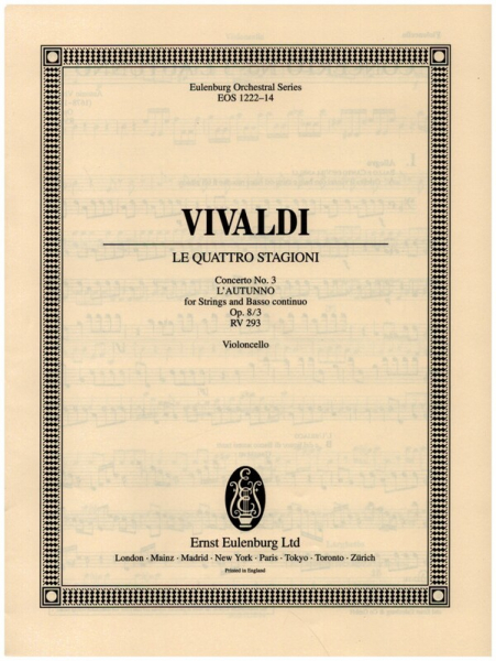 Konzert F-Dur op.8,3 RV293 für Violine, Streichorchester und Bc