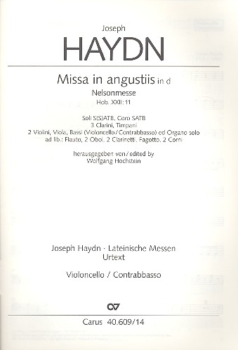 Missa in angustiis d-Moll Hob.XXII:11 für Soli, Chor und Orchester