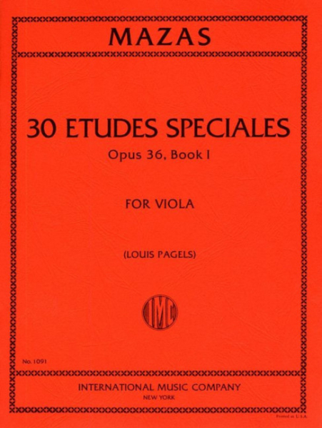 Etudes op.36 vol.1 - Etudes speciales for viola