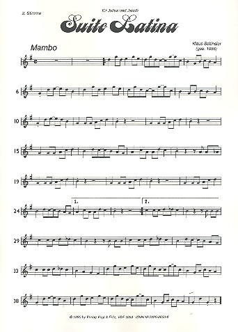 Suite Latina für Zupforchester (Blockflöte und Percussion ad lib)