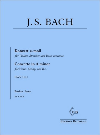 Konzert a-moll BWV1041 für Violine, Streicher und Bc