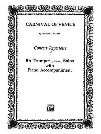 Carnival of Venice for trumpet (cornet) and piano