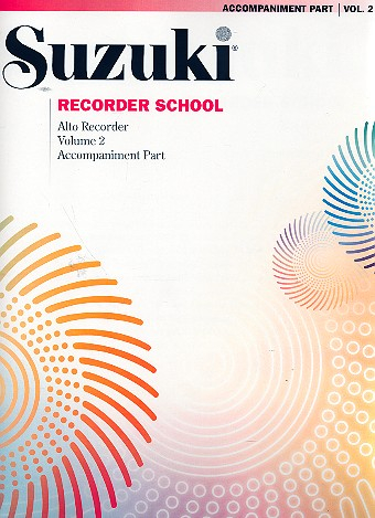 Suzuki Alto Recorder School vol.2 piano accompaniment