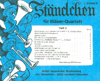 Ständchen Band 2 für 4-stimmiges Blechbläser-Ensemble