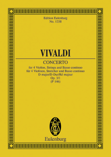 Concerto grosso D-Dur RV549 für 4 Violinen und Orchester