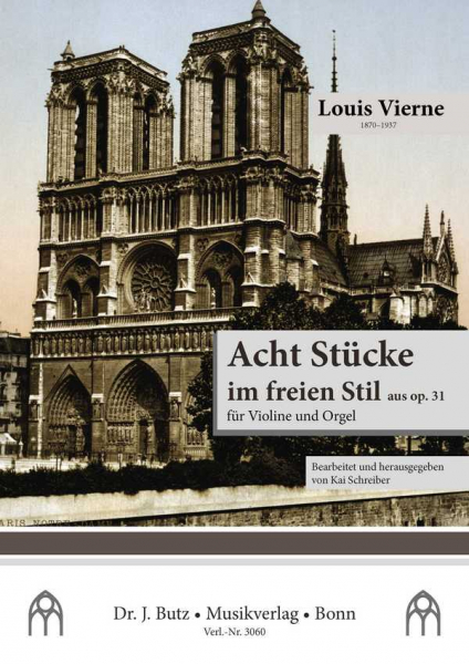 Acht Stücke im freien Stil aus op.31 für Violine und Orgel