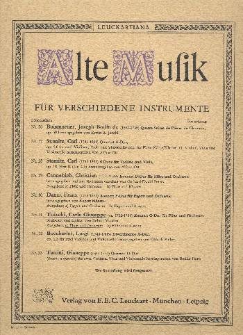 Konzert G-Dur für Flöte und Orchester