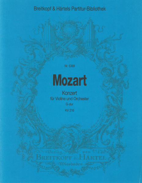 Konzert G-Dur KV216 für Violine und Orchester