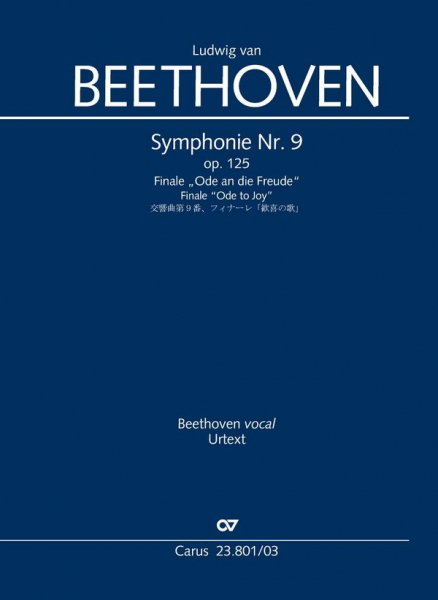 Finale der Sinfonie d-Moll Nr.9 op.125 für Soli, gem Chor und Orchester