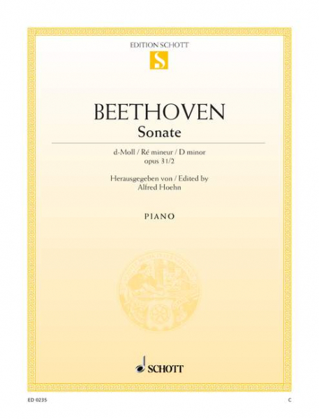 Sonate für Klavier Sonate 17 d-moll op. 31/2 (Sturm)