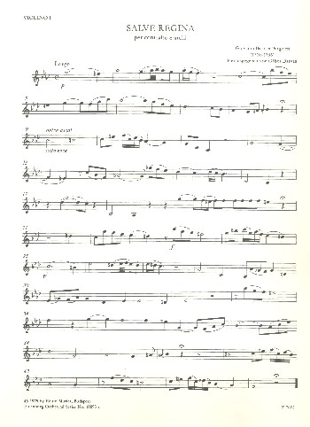 Salve Regina per contralto e archi