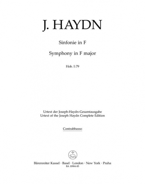 Sinfonie F-Dur Hob.I:79 für Orchester