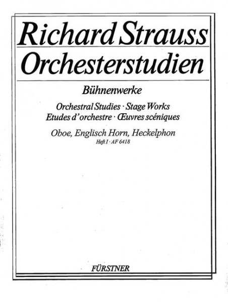 Orchesterstudien aus seinen Bühnenwerken Band 1 für Oboe