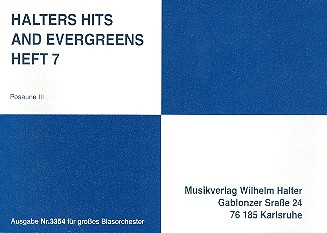 Halters Hits and Evergreens Band 7: für Blasorchester