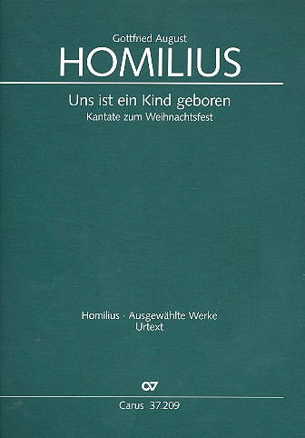 Uns ist ein Kind geboren HoWVII.13 für Soli, gem Chor und Orchester