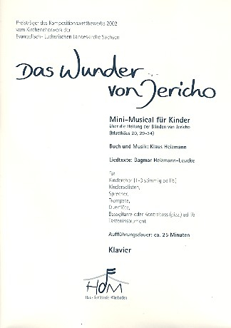 Das Wunder von Jericho für Soli, Kinderchor und Instrumente