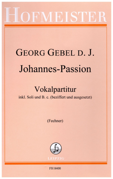 Johannes-Passion für Soli, gem Chor und Orchester