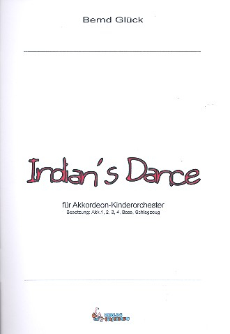 Indian&#039;s Dance für Akkordeonorchester Partitur