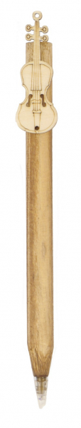 Kugelschreiber aus Holz mit Violine aus Holz