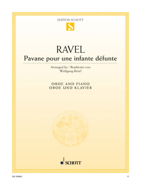 Pavane pour une infante défunte für Oboe und Klavier